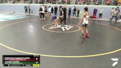 114 lbs Round 1 - Christian Marquez Hopson, Arctic Warriors Wrestling Club vs Cayden Moore, North Pole Wrestling Club