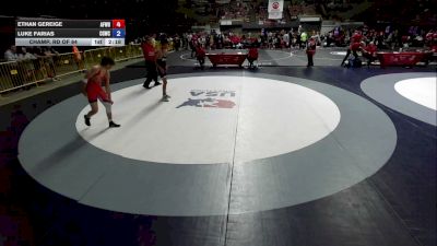 126 lbs Champ. Rd Of 64 - Ethan Gereige, Aftershock Wrestling vs Luke Farias, California Gladiators Wrestling Club