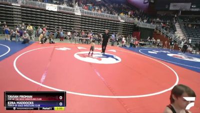 40 lbs 3rd Place Match - Tavian Froman, Top Of The Rock Wrestling Club vs Ezra Maddocks, Touch Of Gold Wrestling Club