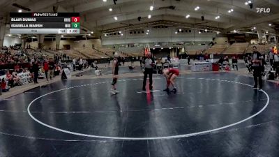 114 lbs 2nd Wrestleback (8 Team) - Isabella Marsh, Maryville High School vs Blair Dumas, Knoxville Halls High School