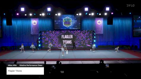 Flagler Titans [2022 Mitey Mite Sideline Performance Cheer] 2022 Pop Warner National Cheer & Dance Championship