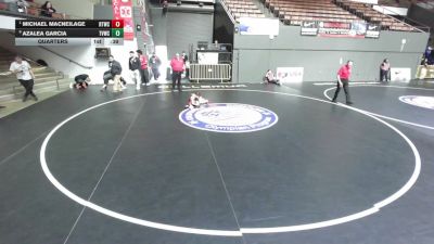 43 lbs Quarters - Michael Macneilage, Ripon Tribe Wrestling Club vs Azalea Garcia, The Valley Wrestling Club