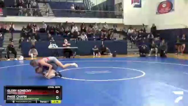 116 lbs Cons. Semi - Paige Chafin, Eastern Oregon University (OR) vs Glory Konecny, Southern Oregon