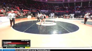 1A 182 lbs Cons. Round 2 - TJ Conner, Tremont vs Foley Calcagno, Elmhurst (IC Catholic)