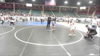 70 lbs Round Of 16 - Elijah Jojola, NM Gold vs Natalie Scott, STAY SHARP Wrestling Club