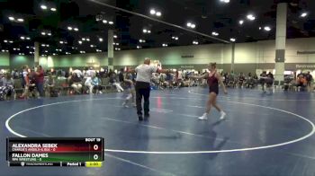 100 lbs Round 3 (16 Team) - Alexandra Sebek, Charlie`s Angels-IL Blk vs Fallon Dames, RPA Wrestling