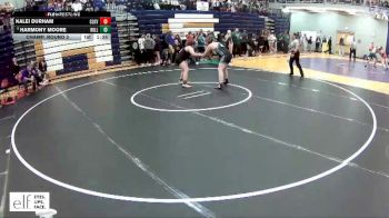 190 lbs. Champ. Round 3 - Kalei Durham, Clarksville vs Harmony Moore, Willard