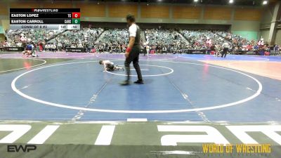 37 lbs Consi Of 8 #2 - Easton Lopez, Team Coalinga vs Easton Carroll, Carson Bulldogs