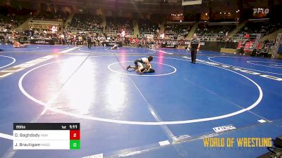 85 lbs Quarterfinal - David Baghdady, Hamma Shack vs Jacob Brautigam, Massa's Maniacs