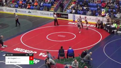 117 lbs Round Of 64 - MaClane Englert, West Shore vs Cooper Wenrich, Nazareth