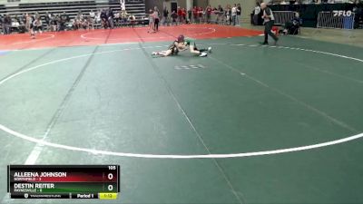 105 lbs Semis (4 Team) - Alleena Johnson, Northfield vs Destin Reiter, Paynesville