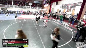 120 lbs Champ. Round 1 - Owen Marshall, Tahoma vs Kacen Hamilton, Castle Rock