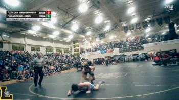 126 lbs 1st Place Match - Zayden Isringhausen, Branson vs Braden Williams, Seckman