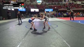 100 lbs 2nd Place Match - Ryleigh Ferry, Snake River Youth Wrestling vs Gloria Whitish, North Montana Wrestling CLub