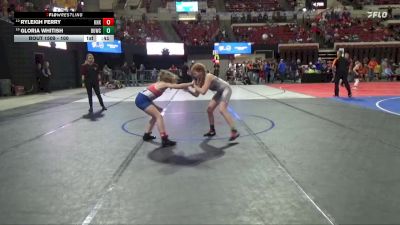 100 lbs 2nd Place Match - Ryleigh Ferry, Snake River Youth Wrestling vs Gloria Whitish, North Montana Wrestling CLub