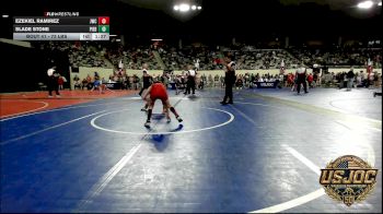 73 lbs Quarterfinal - Ezekiel Ramirez, Juggernaut Wrestling Club vs Slade Stone, Piedmont