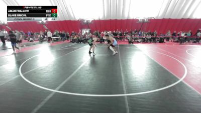 USA Junior Boys - 190 lbs Cons. Round 2 - Blake Brickl, River Valley High School Wrestling vs Amari Wallow, Minnesota