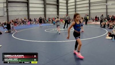 66 lbs Semis - R1 Wb - Kayleigh Vest, Midwest Assasins Blue vs Gabriella Blackson, Missouri Battle Gear Purple