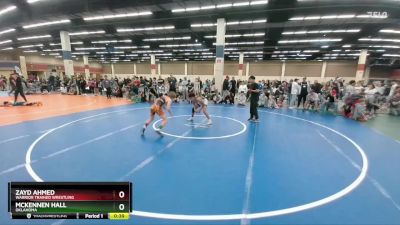 105 lbs Quarterfinal - McKennen Hall, Oklahoma vs Zayd Ahmed, Warrior Trained Wrestling