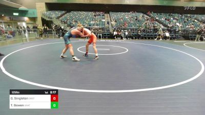 125 lbs Consi Of 8 #1 - Gage Singleton, Oregon State vs Tucker Bowen, UNATT-Wyoming