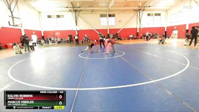 133 lbs Cons. Round 4 - Marcus Mireles, San Joaquin Delta vs Kalvin Robbins, Sierra College