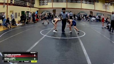 105 lbs Round 1 (10 Team) - Holden Schaffer, Mat Warriors vs Noah Losey, The Compound