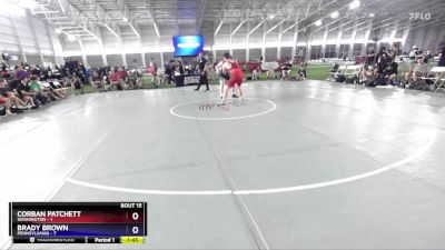 215 lbs 2nd Place Match (8 Team) - Corban Patchett, Washington vs Brady Brown, Pennsylvania