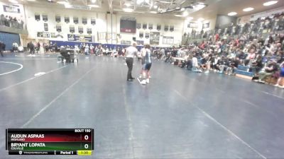 145 lbs Cons. Round 1 - Audun Aspaas, Highland vs Bryant Lopata, Colville