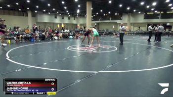 120 lbs Semis (4 Team) - Valeria Ortiz-Lai, TN AAU- Chaos vs Jasmine Norris, TN AAU-Williamson County WC