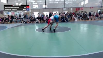 165 lbs Quarterfinal - Brock Armstrong, Buzzsaw Wrestling Club vs Camron Pedigo, Mountain Man Wrestling Club