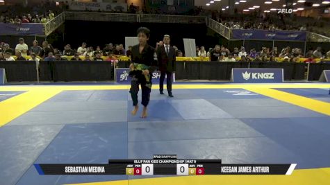 Keegan James Arthur vs Sebastian Medina 2026 Pan Kids Jiu-Jitsu IBJJF Championship