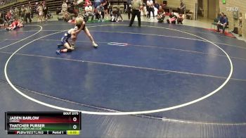 81-87 lbs Cons. Round 4 - Jaden Barlow, CARBON vs Thatcher Purser, Charger Wrestling Club