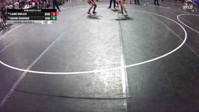 160 lbs Cons. Round 2 - Eddie Rusher, Chase County Wrestling Club vs Lane Welch, Medicine Valley Wrestling Club