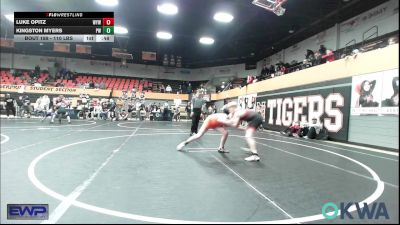 110 lbs 5th Place - Luke Opitz, Weatherford Youth Wrestling vs Kingston Myers, Powerhouse Wrestling