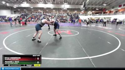 285 lbs Cons. Round 4 - Kyle Anderson, Dickinson State (N.D.) vs Maxwell Diaz, William Penn (Iowa)