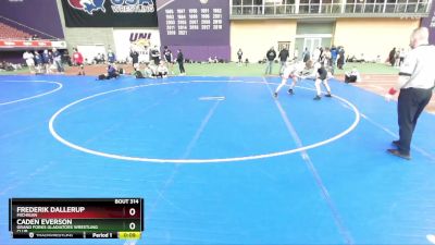 144 lbs Cons. Round 2 - Caden Everson, Grand Forks Gladiators Wrestling Club vs Frederik Dallerup, Michigan