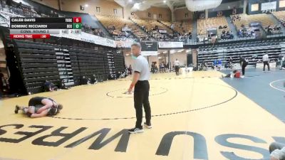 174 lbs Cons. Round 2 - Caleb Davis, York vs Dominic Ricciardi, Barton CC