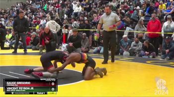 112 lbs Quarterfinal - Gauge Gregorio, Corning PAL vs Vincent Peyron Jr, Red Wave Wrestling