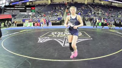 Girls-105 lbs Cons. Semi - Gianna Hoskins, Yale Hs Girls vs Natalie Gibson, Chippewa Hills Hs Girls