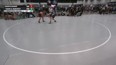 150 lbs Cons. Rd Of 32 - David A. Burchett, Black Fox Wrestling Academy vs Korbyn Barent, Team Champs Wrestling Club