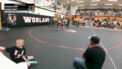 124-127 lbs Round 3 - Douglas Lewis, Riverton Middle School vs Haakon Craft, Greybull MS