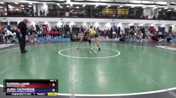 138 lbs Semifinal - Katerina Lange, Grand Valley State vs Alissa Caltagirone, Northern Michigan University