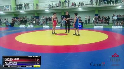 65kg Cons. Round 2 - Mathieu Noob, Matmen WC vs AJ Lontayao, Campbell River WA