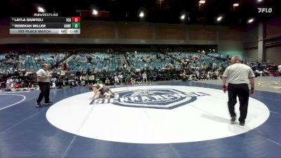 140 lbs 1st Place Match - Layla Giuntoli, Beyer vs Rebekah Miller, Golden West
