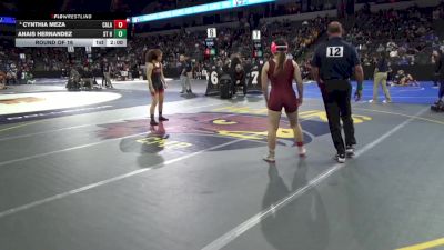 135 lbs Round Of 16 - Cynthia Meza, Calaveras (SJ) vs Anais Hernandez, St Helena (NC)