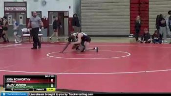 132 lbs Cons. Round 2 - Elijah Downd, Indianapolis Crispus Attucks vs Josh Foxworthy, Southport