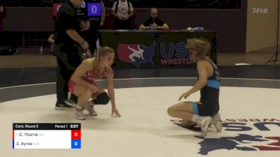 53 lbs Cons. Round 2 - Caitlyn Thorne, Missouri vs Chloe Ayres, New Jersey RTC