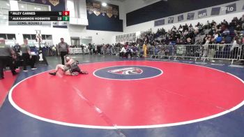 165 lbs Cons. Round 2 - Alexandros Kosmitis, St. John Bosco vs Riley Carnes, Temescal Canyon