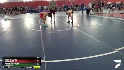 106 lbs Round 2 (10 Team) - Nick Khamisi, Glenbard East vs Aiden Ostrom, Canton 2