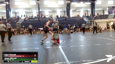 108 lbs Round 3 (6 Team) - NOAH BELLUE, MF Savages vs Colt Taylor, South Paulding Jr Spartans